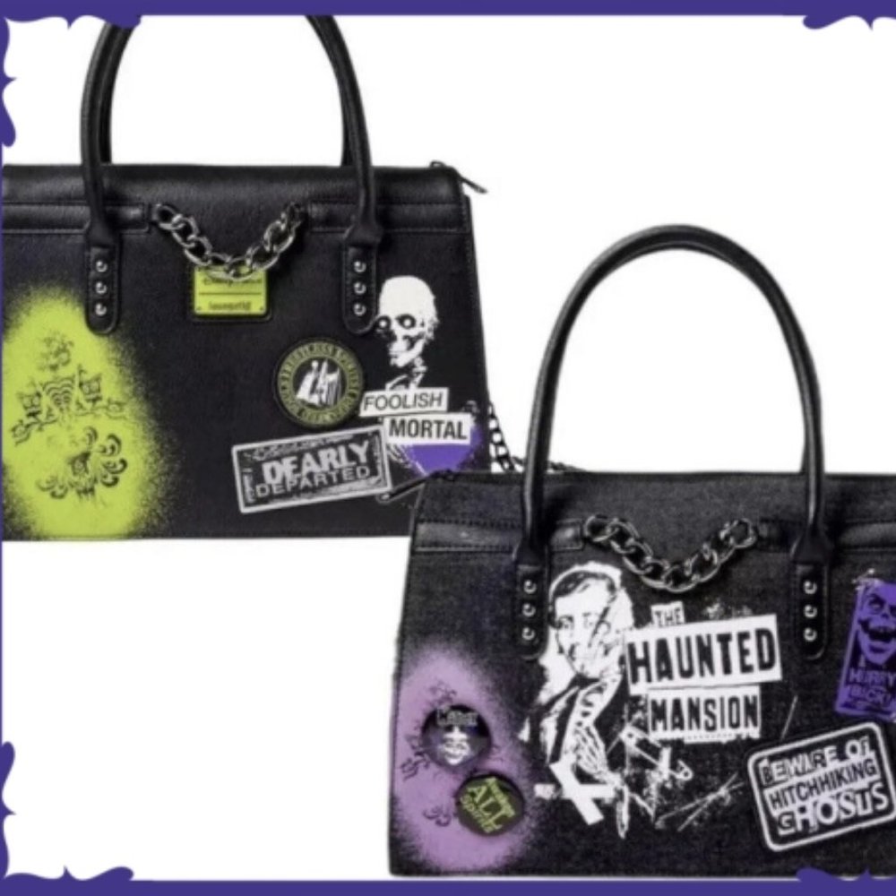 NWT's Loungefly x Disney Wickedly Haunted Mansion Crossbody Bag - Picture 2 of 16